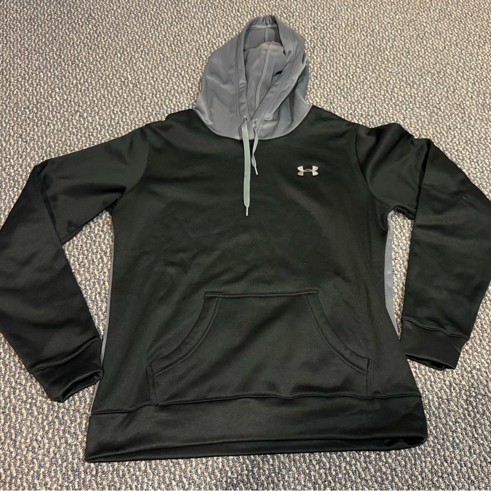 Under Armour Two-Tone Black and Gray Hoodie